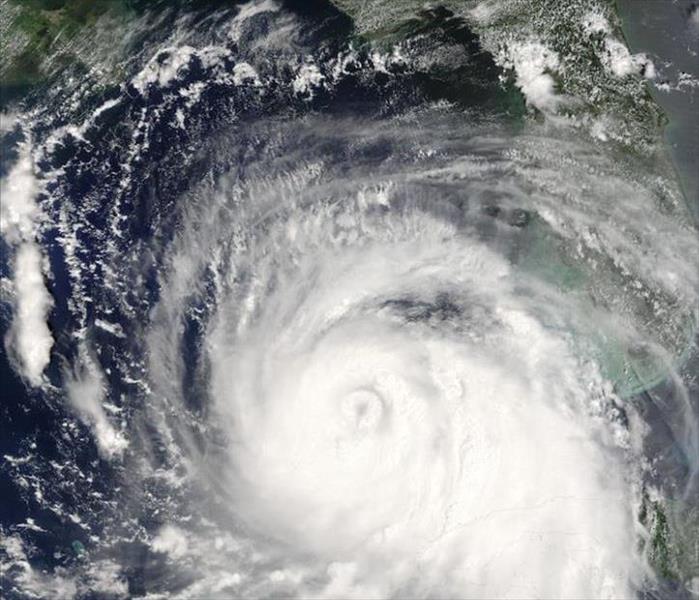 Satellite image of Category 5 Hurricane Katrina